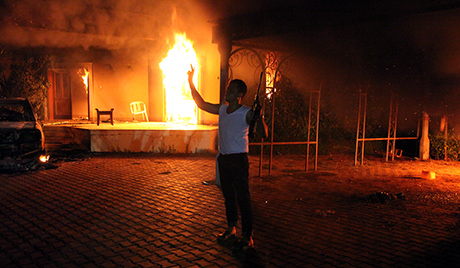 ливия протест сша консульство пожар бенгази беспорядки посол Кристофер Стивенс