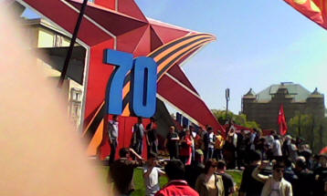 Communist March Photos on Victory Day taken with a really bad palm camera 